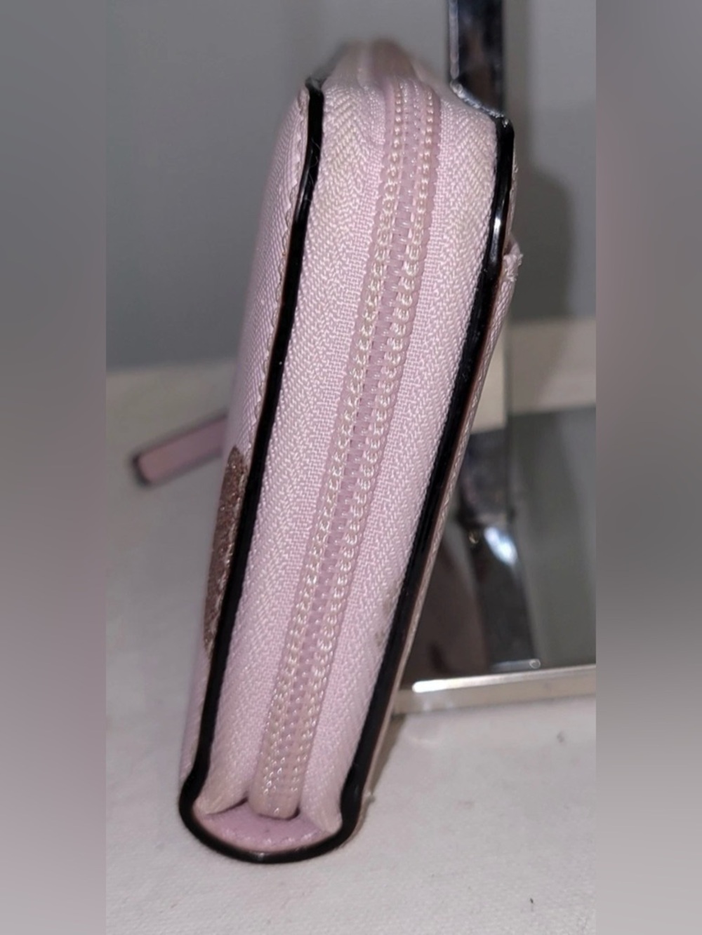 Kate Spade Pink Glitter Dot Continental Wallet - Picture 4 of 16